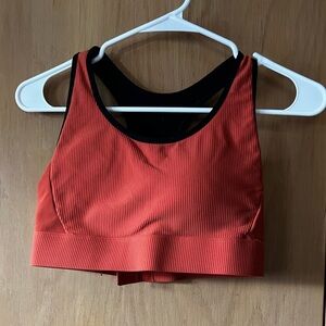 Zyia Active Premium Ribbed Sports Bra Burnt Orange Size Medium​​